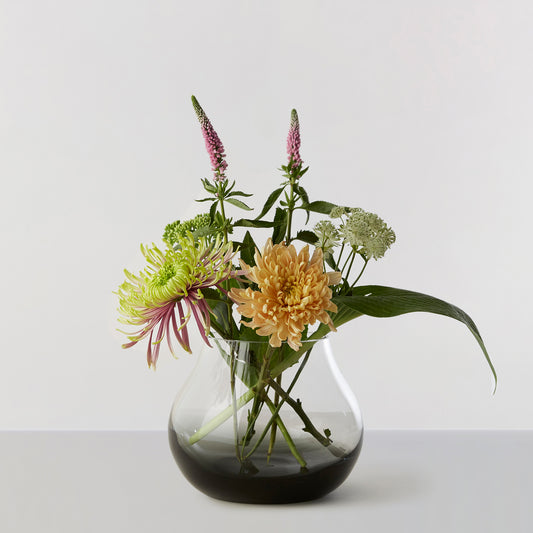 Flower Vase no. 23 - Smoked grey