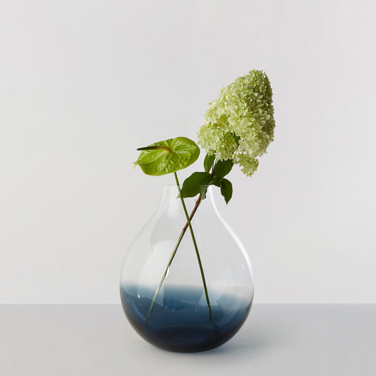 Flower Vase no. 24 - Indigo blue