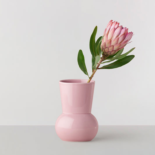 Oval Vase Wide no. 66 - Rose pink