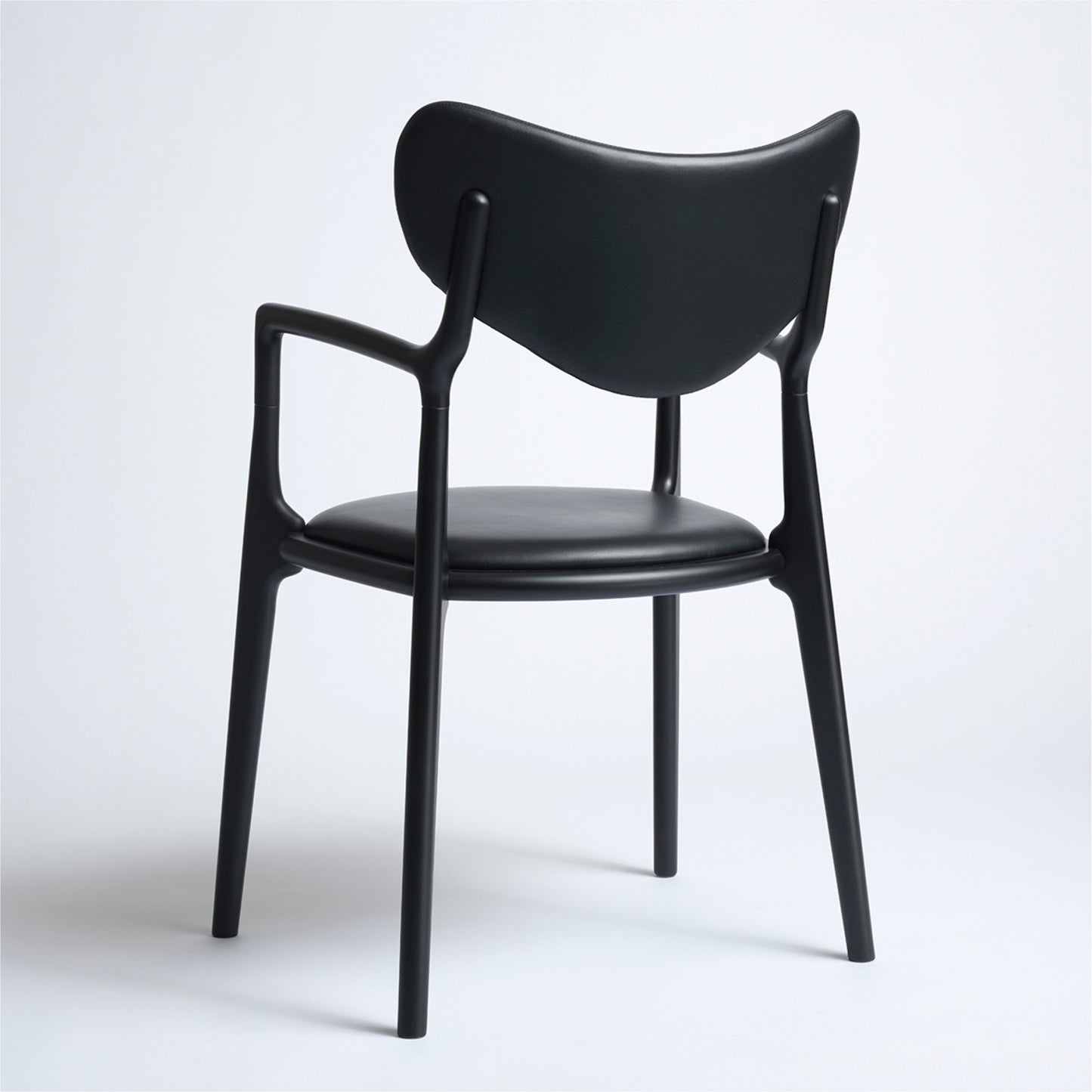Salon stol - Bøg/malet, Sydney læder