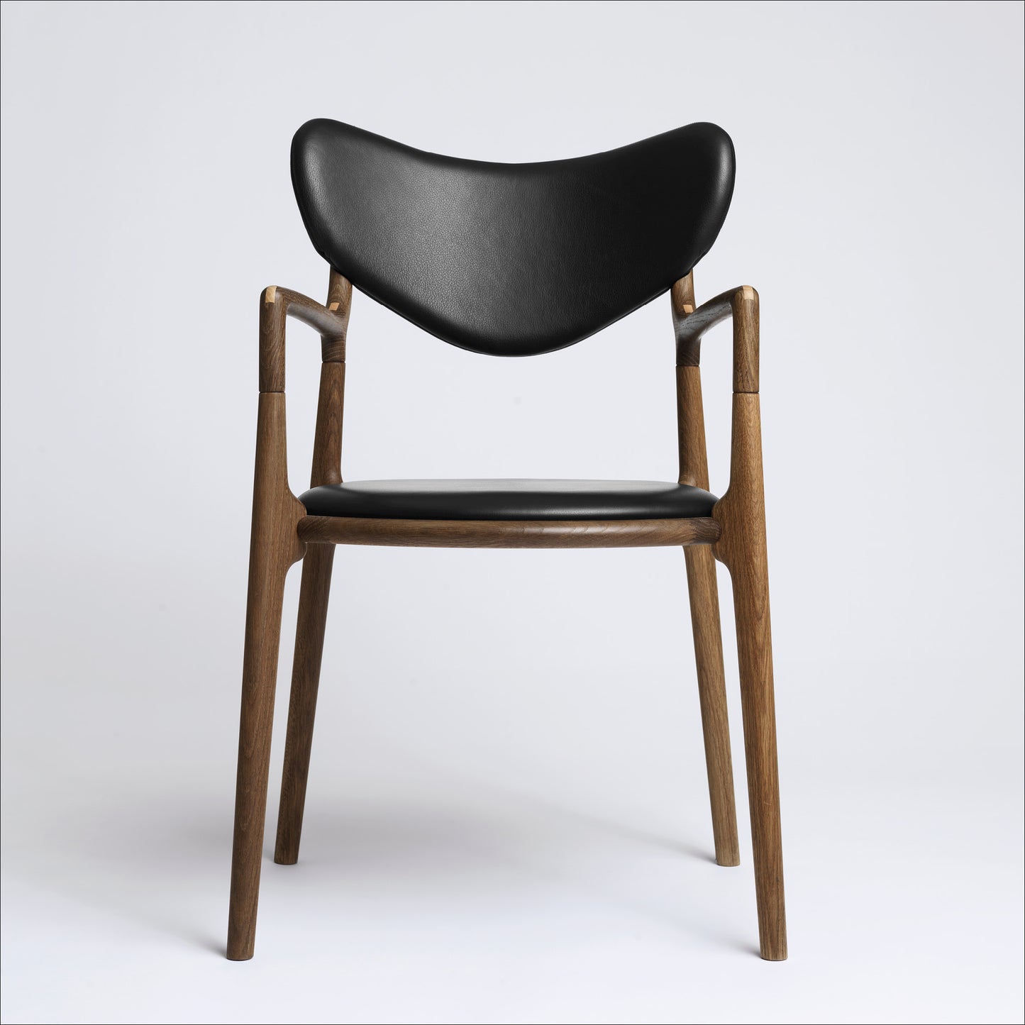 Salon stol - Eg/røg, Sydney læder